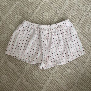 Heart pajama shorts